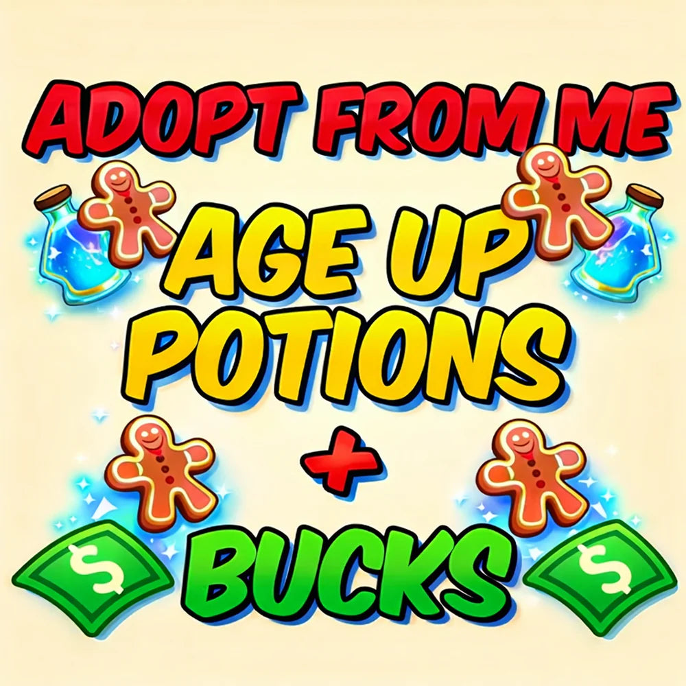 Adopt Me Age Up Potions Account (WITH GINGERBREAD)