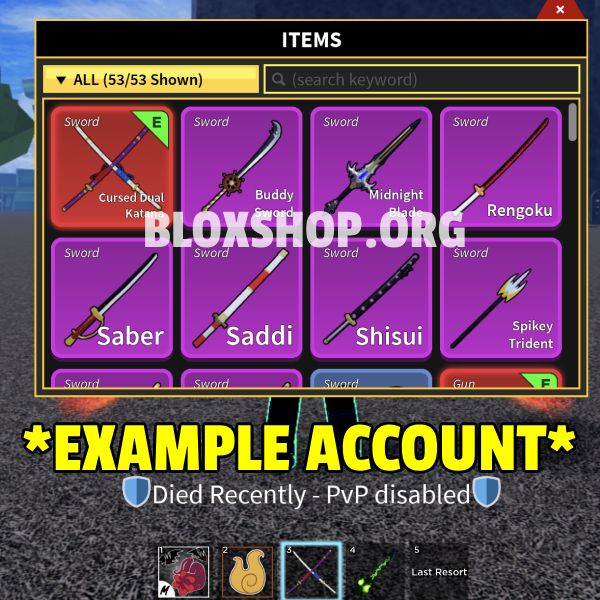 π₯ Sanguine Art Blox Fruits Account
