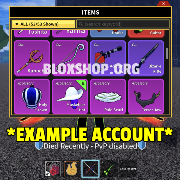 π₯ Sanguine Art Blox Fruits Account