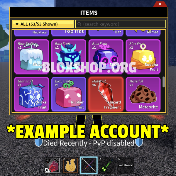 π₯ Sanguine Art Blox Fruits Account