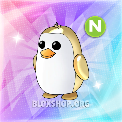 Neon Golden Penguin