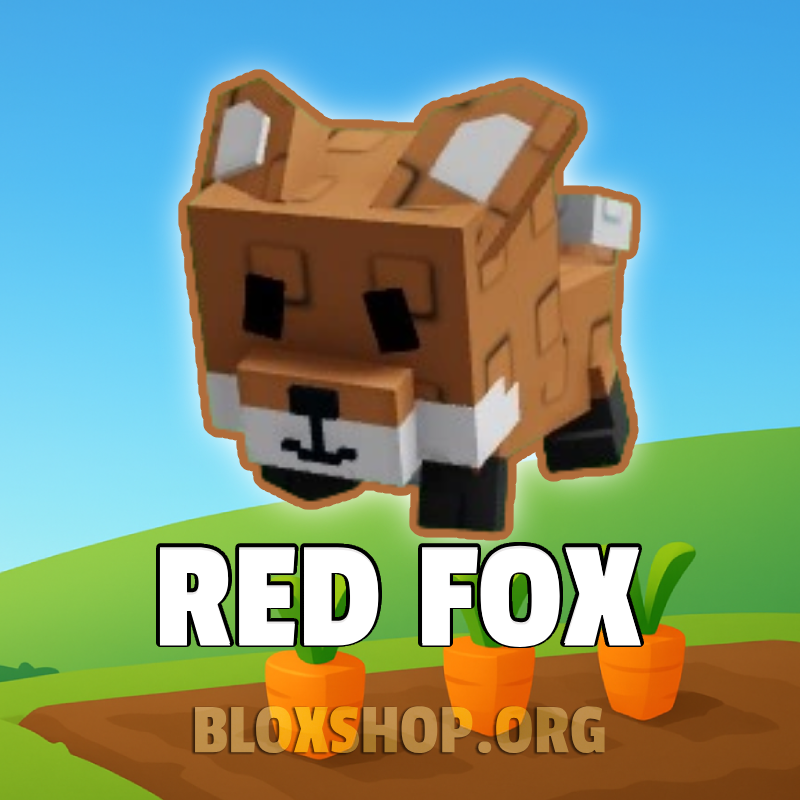 Red Fox pet – Grow a Garden Roblox Mythical-tier pet that boosts crop mutation rates and increases harvest rewards.