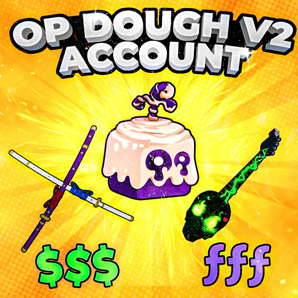 Cheap Bloxfruits Account With awakened dough fruit (Dough V2)