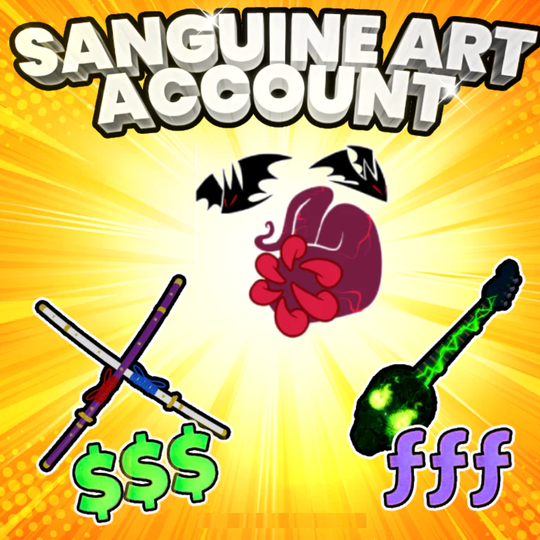Cheap Bloxfruits Account With Sanguine Art!