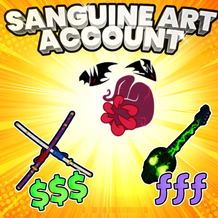 🔥 Sanguine Art Blox Fruits Account