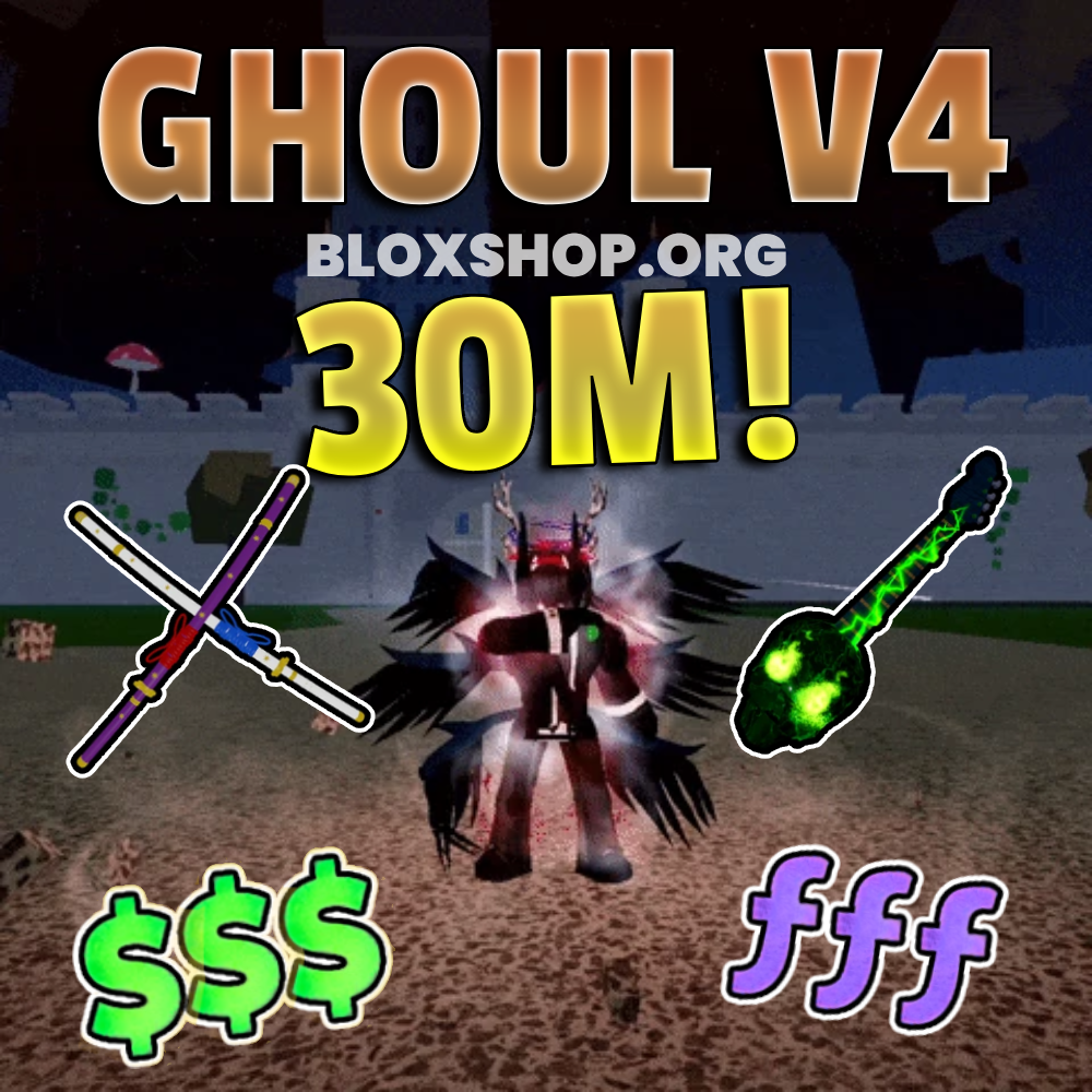 Cheap Bloxfruits Account with ghoul V4 and 30m bounty