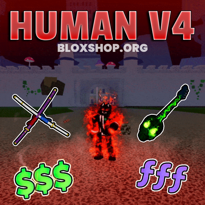 🔥 حساب Human V4 Blox Fruits (اقرأ الوصف)