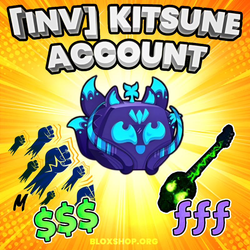 🔥 [INV] Kitsune Blox Fruits Account (Read Description)