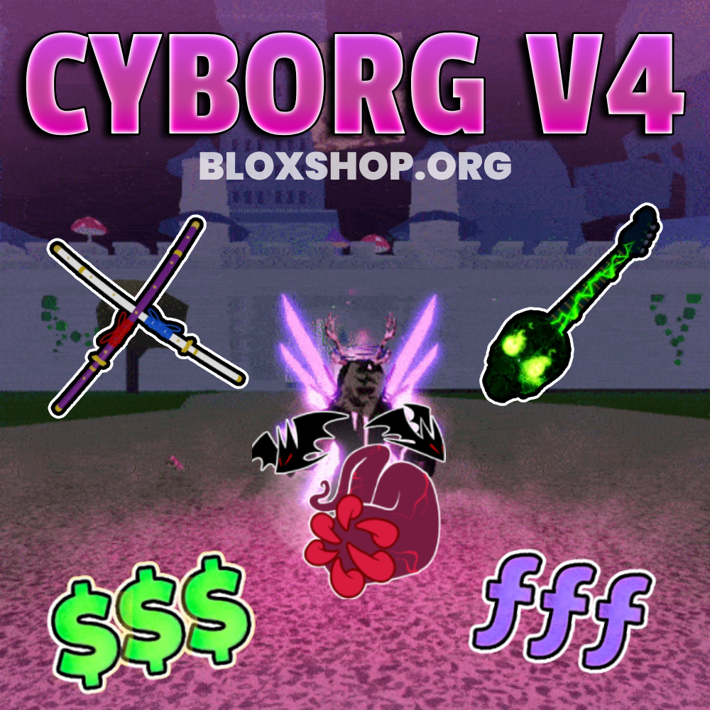 Cheap Bloxfruits Account With Cyborg V4 and Sanguine Art!