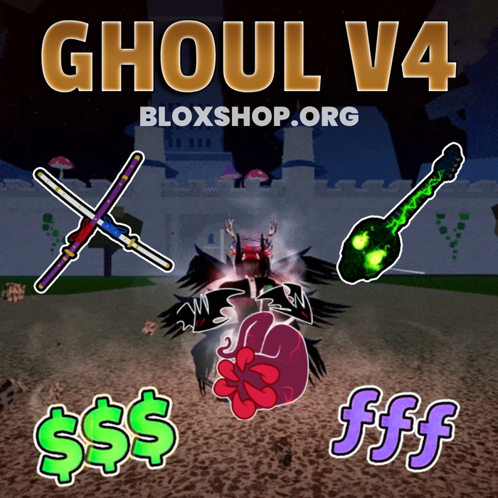 🔥 حساب Ghoul V4 + Sanguine Art Blox Fruits (اقرأ الوصف)